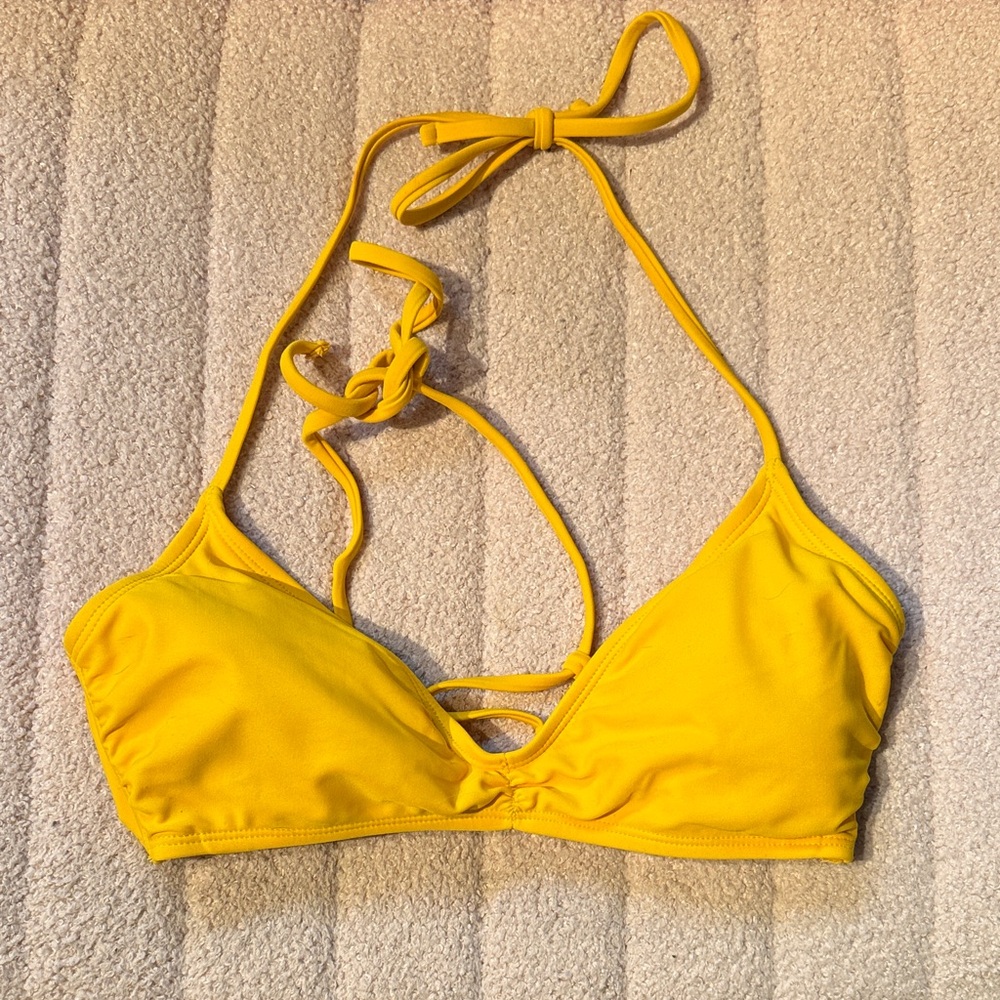 Xhilaration Yellow Bikini Top